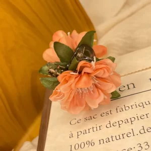 Plumeria Cloth Hair Claws