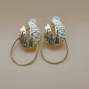 Retro Exaggerated  Plating Hollow Out Alloy Drop Earrings